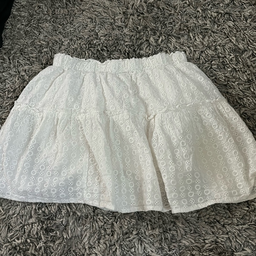 white skirt